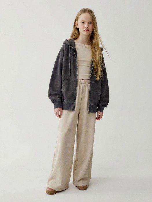 широкие брюки с эффектом стирки для девочек 4610517670663 фотография