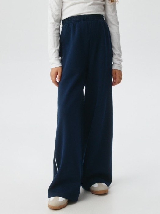 широкие брюки с лампасами для девочек 4680704860597 фотография