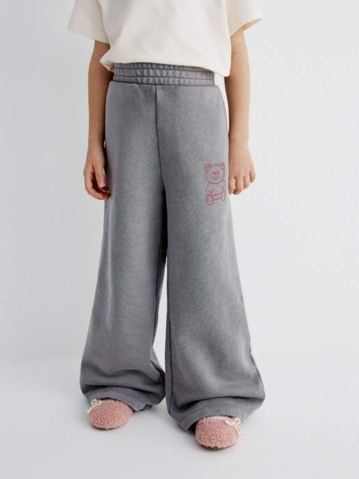 широкие брюки с  принтом для девочек от бренда sela вид слева