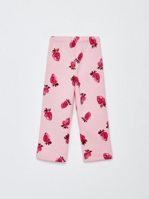 широкие брюки с  принтом для девочек по цене 999 руб вид справа