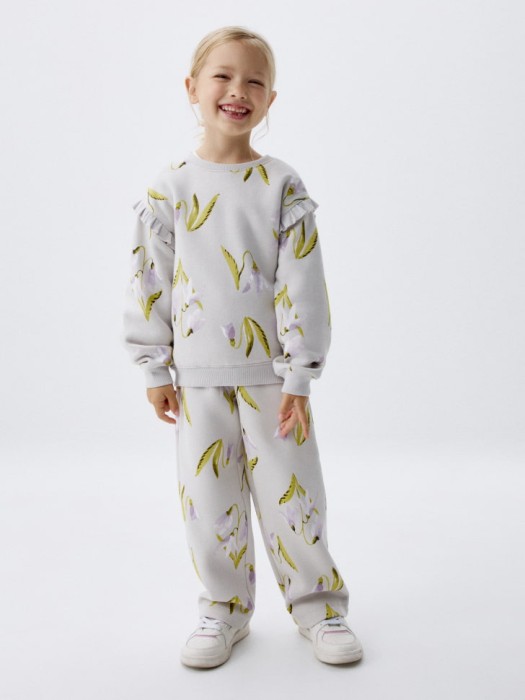 широкие брюки с  принтом для девочек 4680798694719 фотография