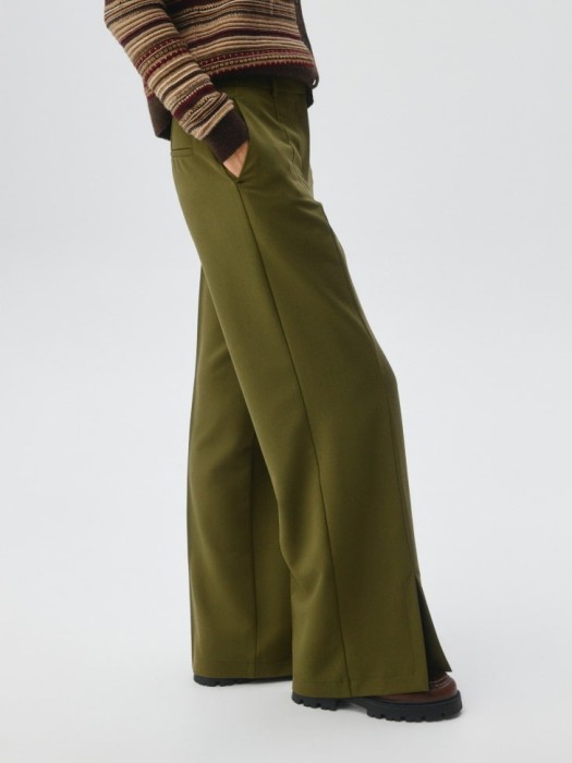 широкие брюки с разрезами из россии вид сбоку