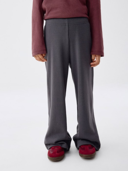 широкие брюки в рубчик для девочек 4680798548234 фотография