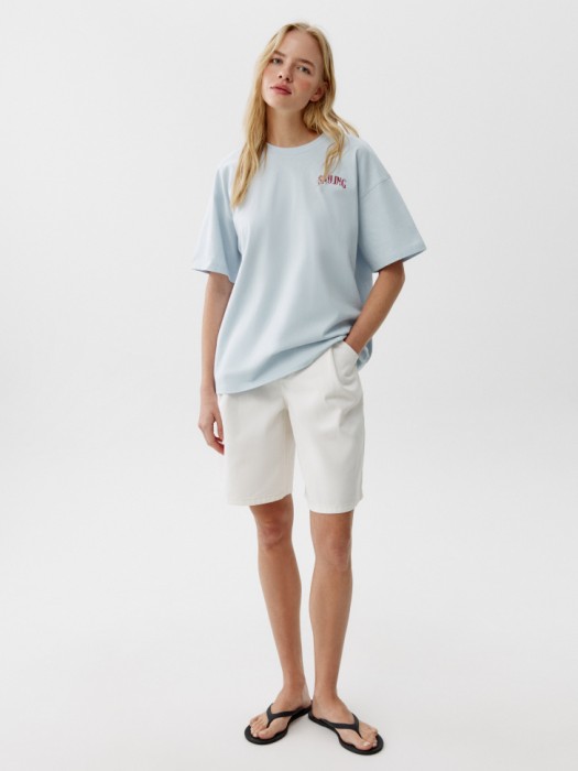 широкие джинсовые шорты со складками 4640611017859 фотография