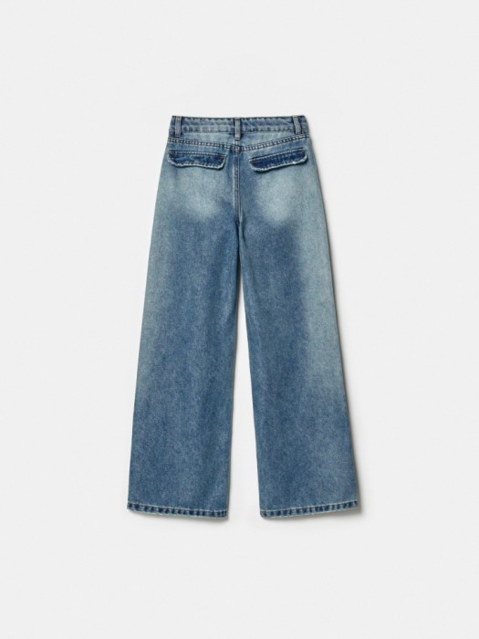 широкие джинсы для девочек по цене 2799 руб вид справа