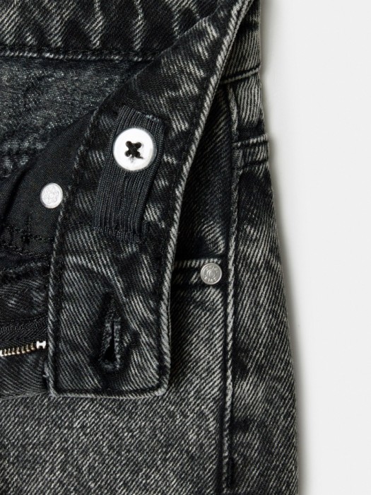 широкие джинсы для девочек из хлопка спереди