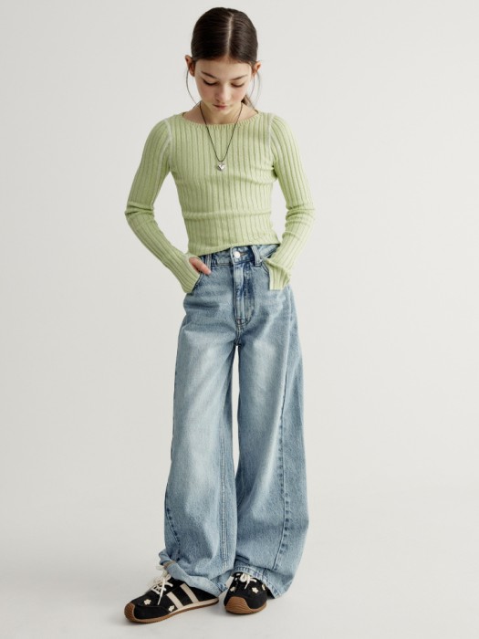 широкие джинсы для девочек 4610517005809 фотография