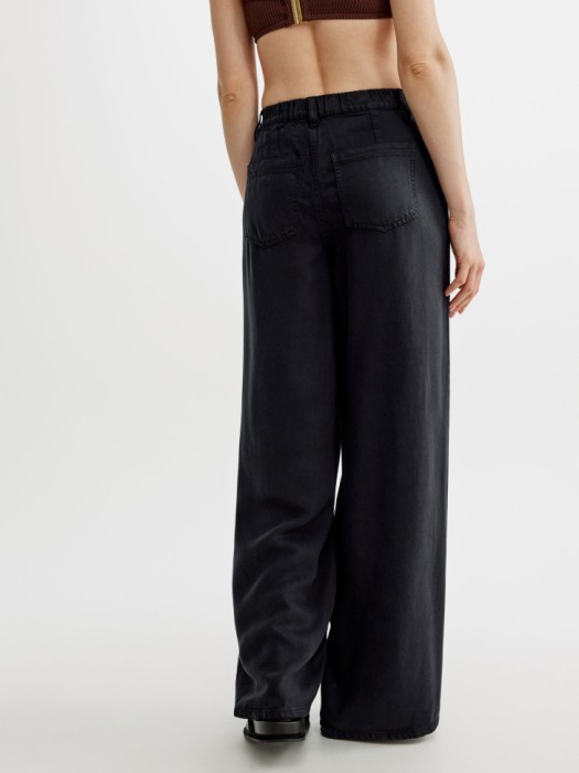 широкие джинсы из лиоцелла из россии вид сбоку