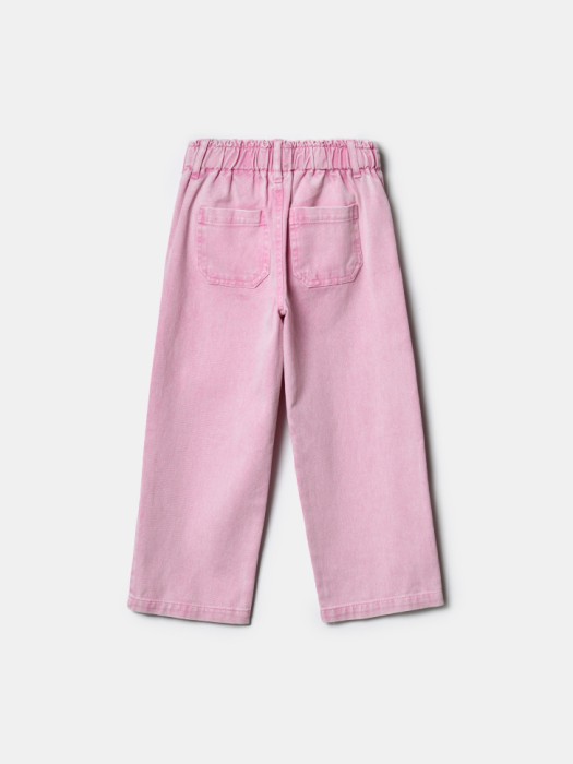 широкие джинсы на резинке для девочек по цене 2299 руб вид справа