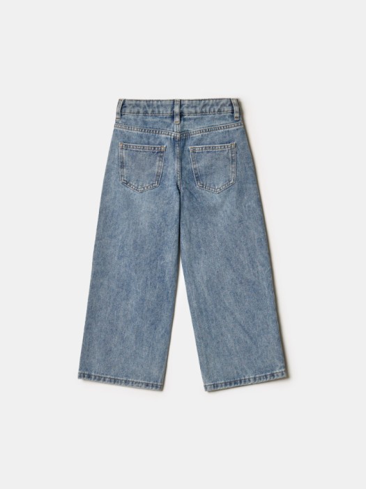 широкие джинсы с декором для девочек по цене 2499 руб вид справа