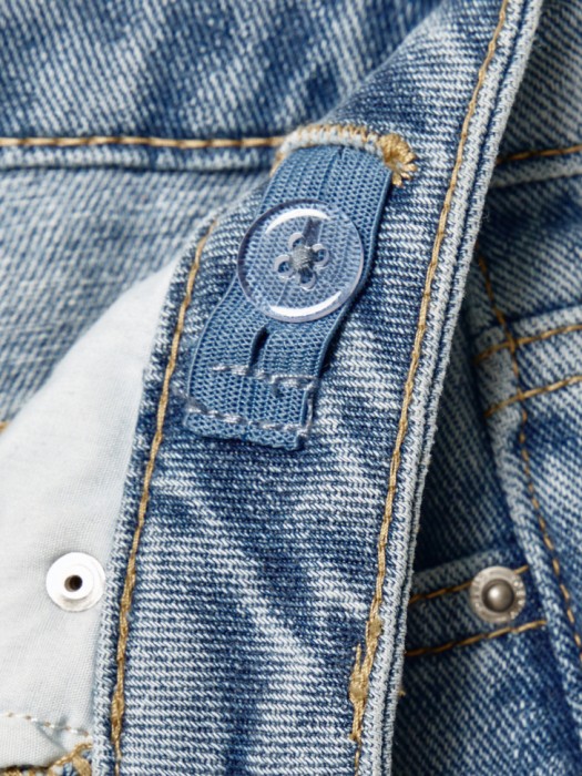 широкие джинсы с декором для девочек универсального стиля с лицевой стороны