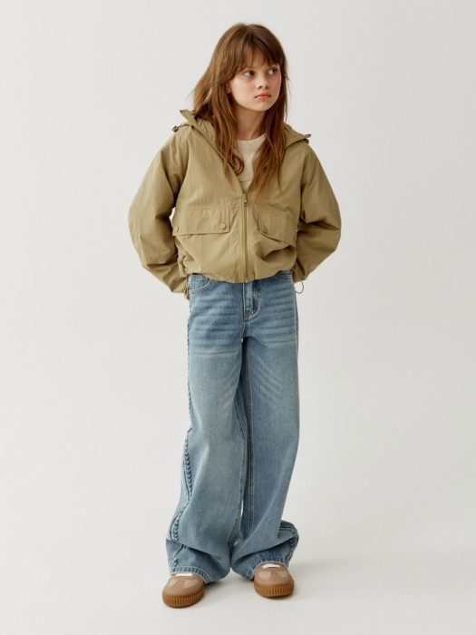 широкие джинсы с рельефным узором для девочек 4610517515001 фотография