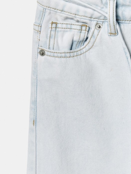 широкие джинсы со шнурком для девочек из россии вид сбоку