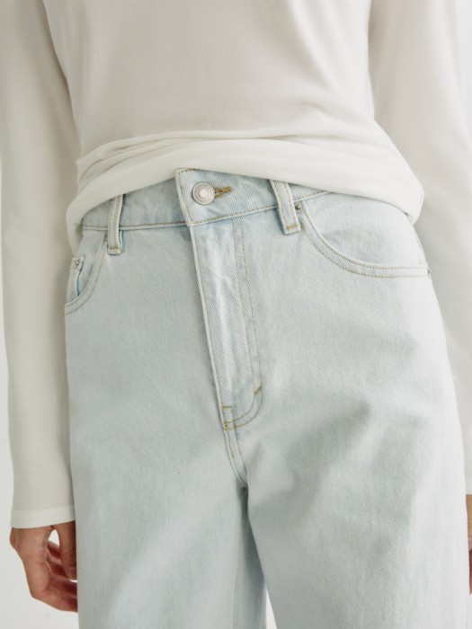 широкие джинсы со средней посадкой из россии вид сбоку