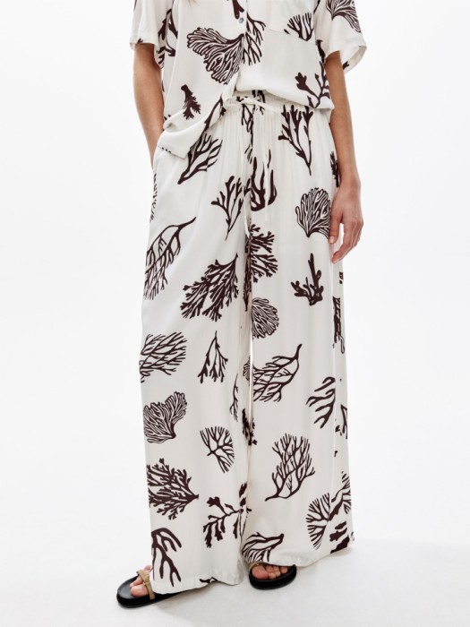 широкие пляжные брюки с принтом из вискозы 4610517807946 фотография