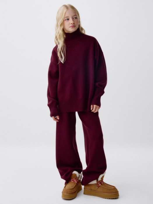 широкие вязаные брюки для девочек 4680798697871 фотография