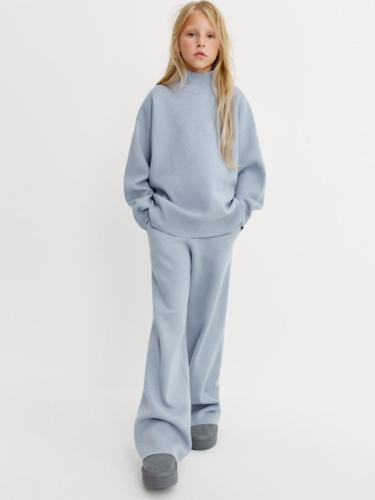 широкие вязаные брюки для девочек 4640611905996 фотография