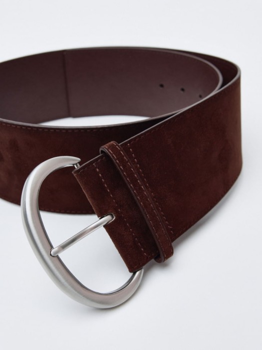 широкий ремень из линейки  young от бренда sela вид слева