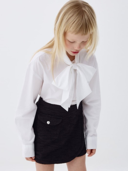 школьная блузка из хлопка и модала для девочек 4680798357133 фотография
