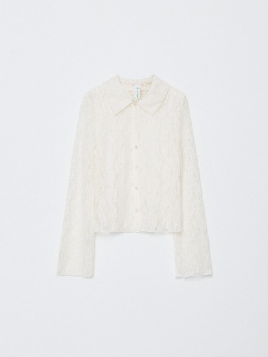 школьная блузка из кружева для девочек из россии вид сбоку