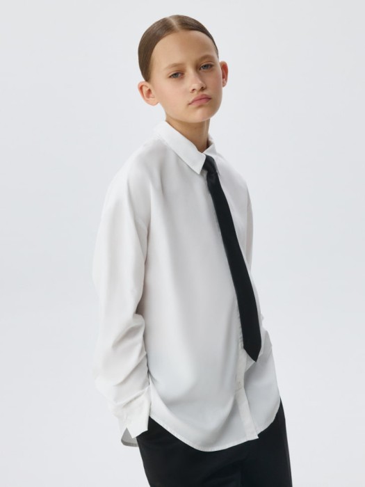 школьная рубашка оверсайз для девочек 4680704946482 фотография
