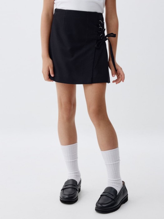 школьная юбка со шнуровкой для девочек 4680798385686 фотография