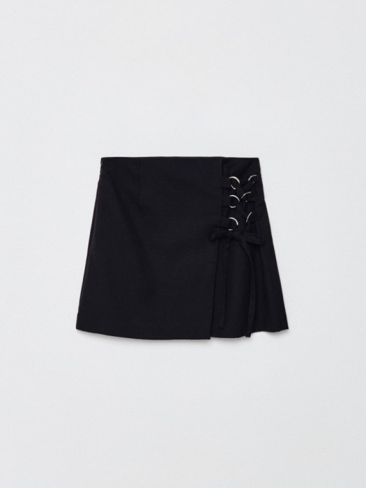 школьная юбка со шнуровкой для девочек по цене 1799 руб вид справа