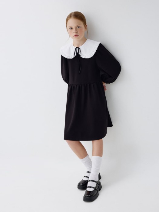 школьное платье с нарядным воротником для девочек 4680798074948 фотография