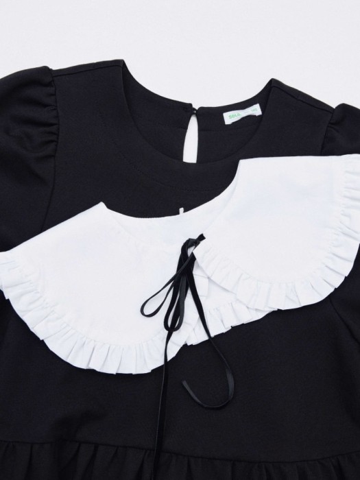 школьное платье с нарядным воротником для девочек по цене 1299 руб вид справа