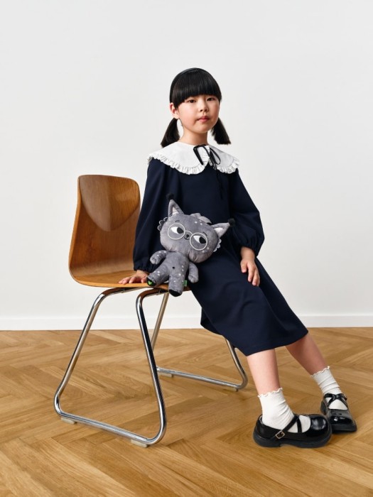 школьное платье с нарядным воротником для девочек 4680798074832 фотография