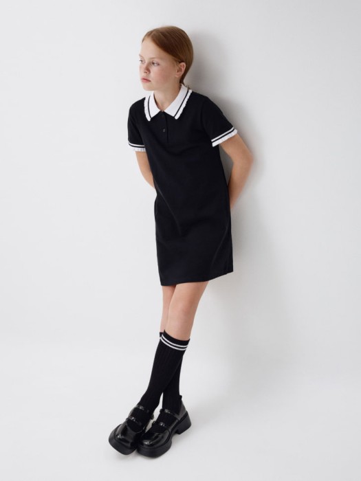 школьное платье с воротником для девочек 4680798255446 фотография