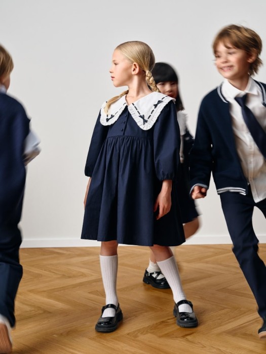 школьное платье с воротником для девочек 4680798455631 фотография