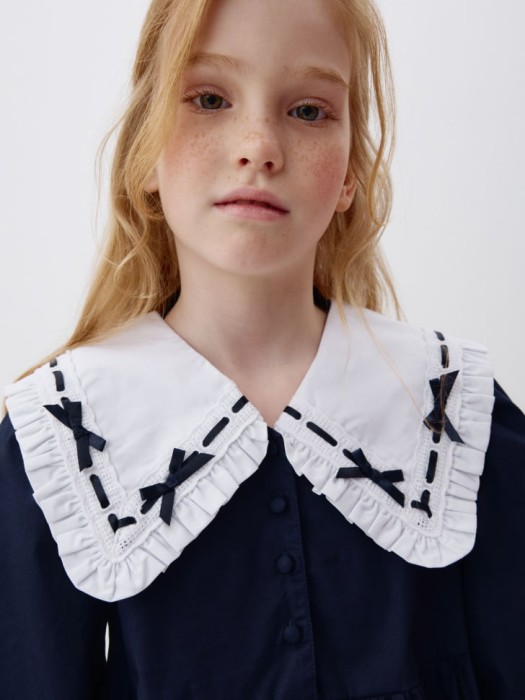 школьное платье с воротником для девочек по цене 2299 руб вид справа