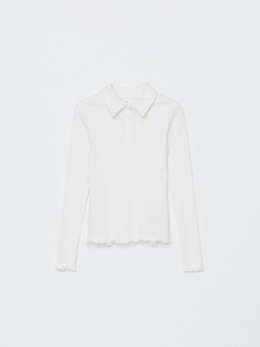 школьный лонгслив с воротником для девочек из россии вид сбоку