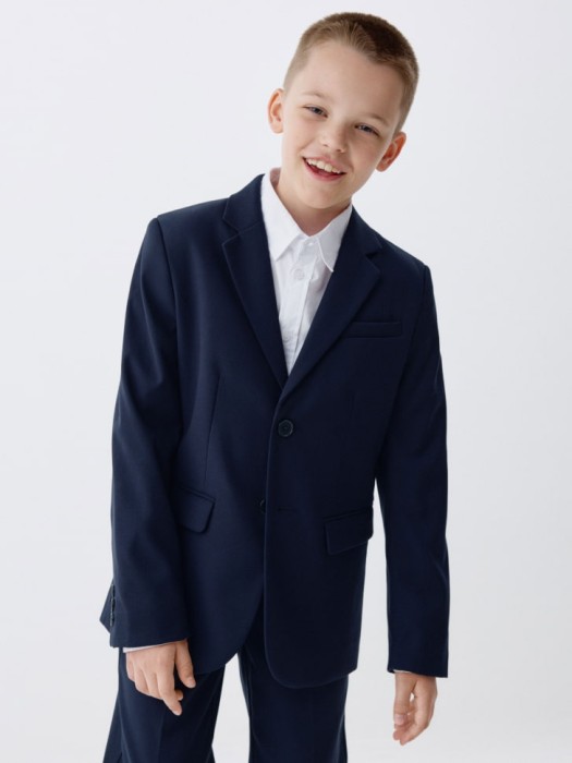 школьный пиджак regular fit для мальчиков 4680798381527 фотография