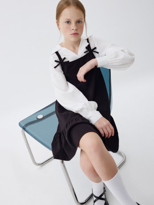 школьный сарафан с бантиками для девочек 4680798271941 фотография