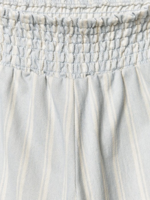 шорты из хлопка в полоску для девочек из россии вид сбоку