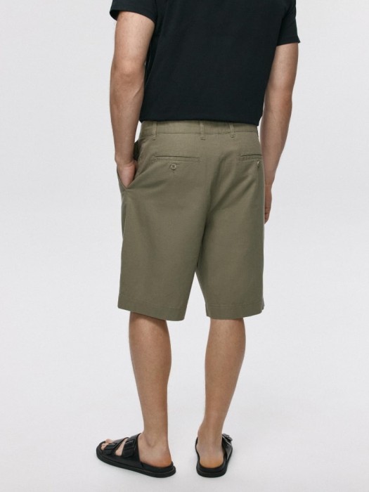 шорты из смесового льна по цене 3799 руб вид справа