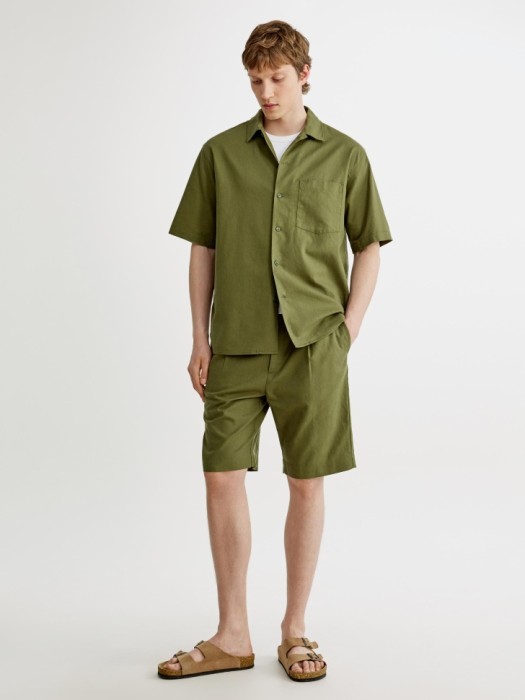 шорты из смесового льна 4610517442222 фотография