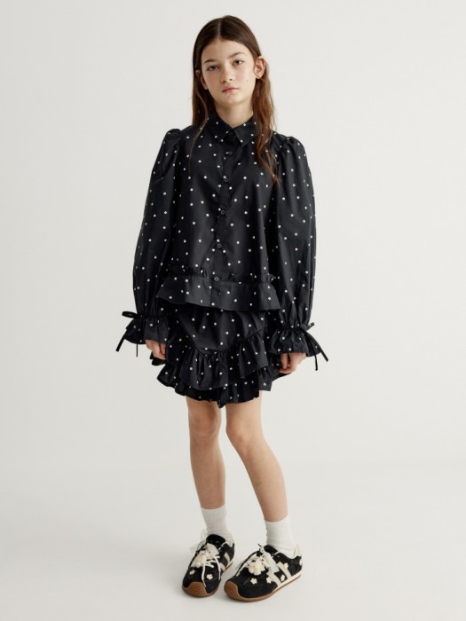 шорты с оборками для девочек от бренда sela вид слева