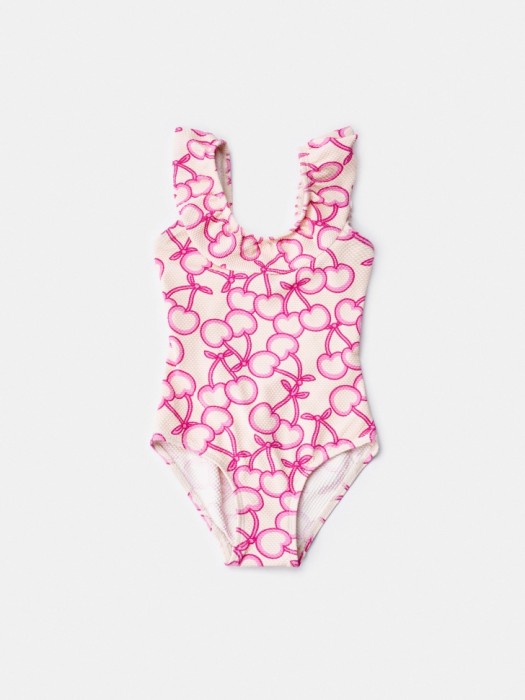 слитный купальник с принтом для девочек 4610517536815 фотография