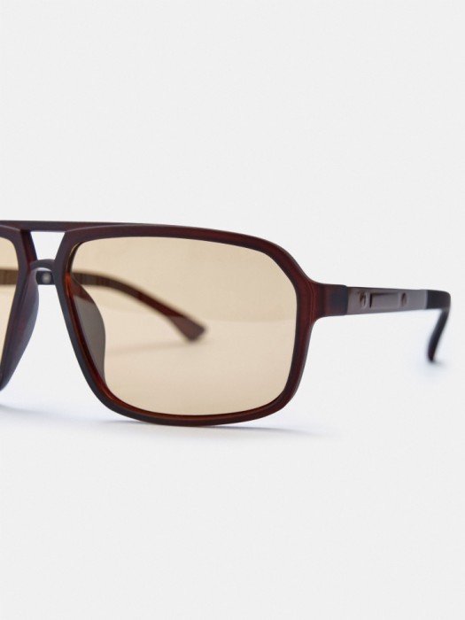 солнцезащитные очки-авиаторы от бренда sela вид слева