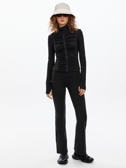 спортивная толстовка на молнии из линейки  young от бренда sela вид слева