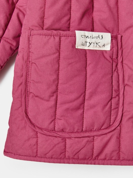 стеганая куртка для девочек из коллекции art people с «обществом юных архитекторов» из китайской крапивы спереди