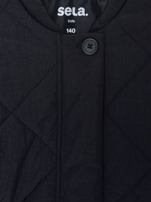 стеганая куртка для девочек из россии вид сбоку