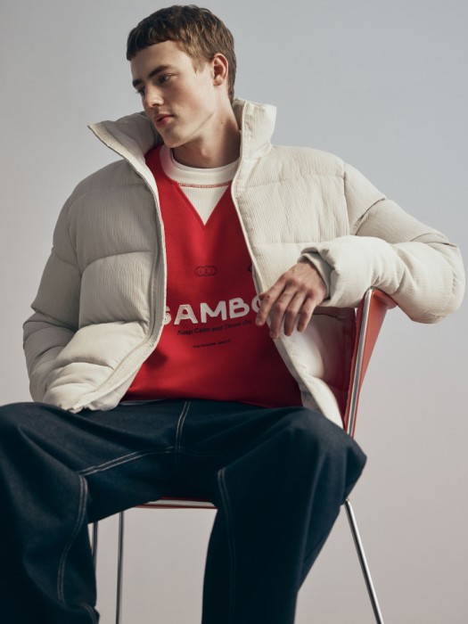 стеганая куртка оверсайз с вельветовым эффектом 4610517129321 фотография