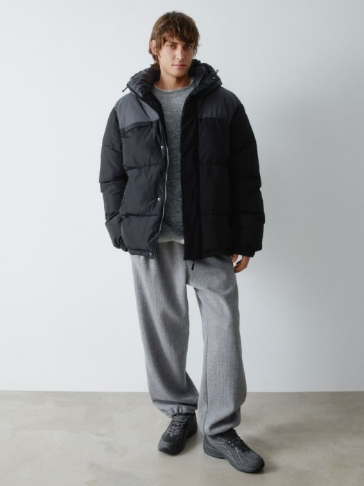 стеганая куртка оверсайз от бренда sela вид слева