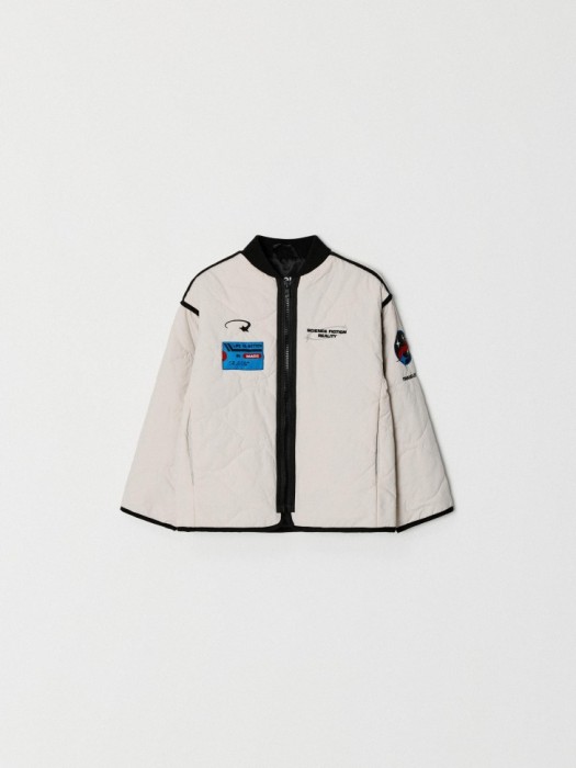 стеганая куртка с вышивкой для мальчиков из россии вид сбоку