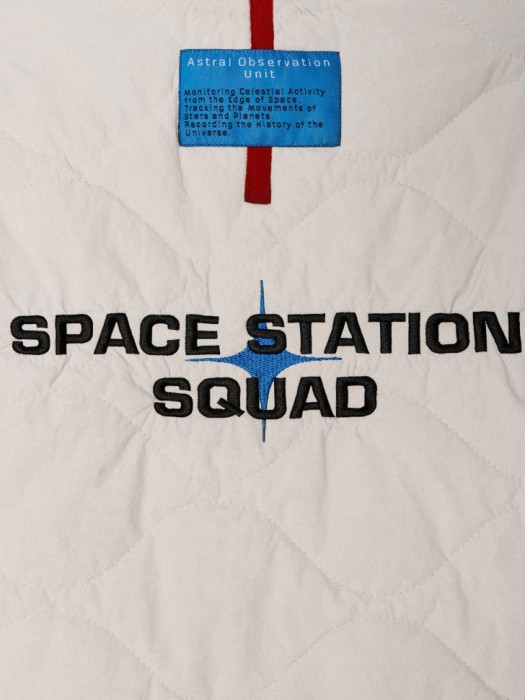 стеганая куртка с вышивкой для мальчиков для детского возраста с изнаночной стороны