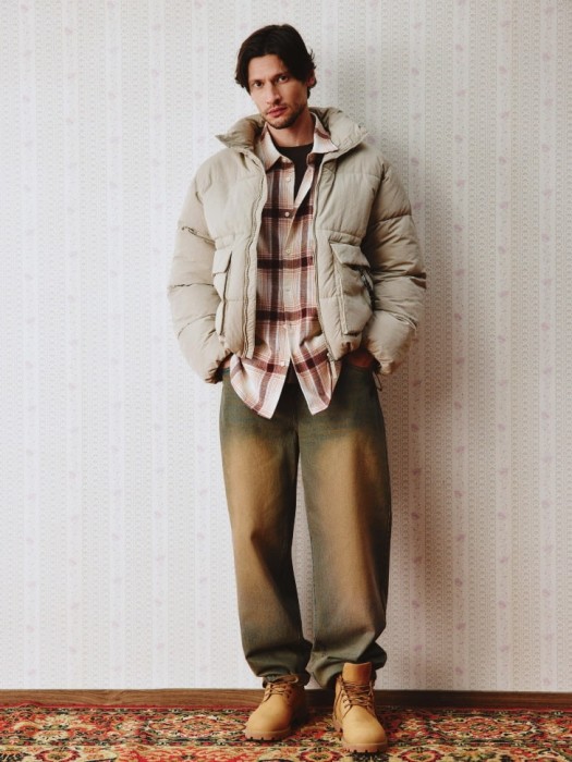 стеганая утепленная куртка оверсайз от бренда sela вид слева